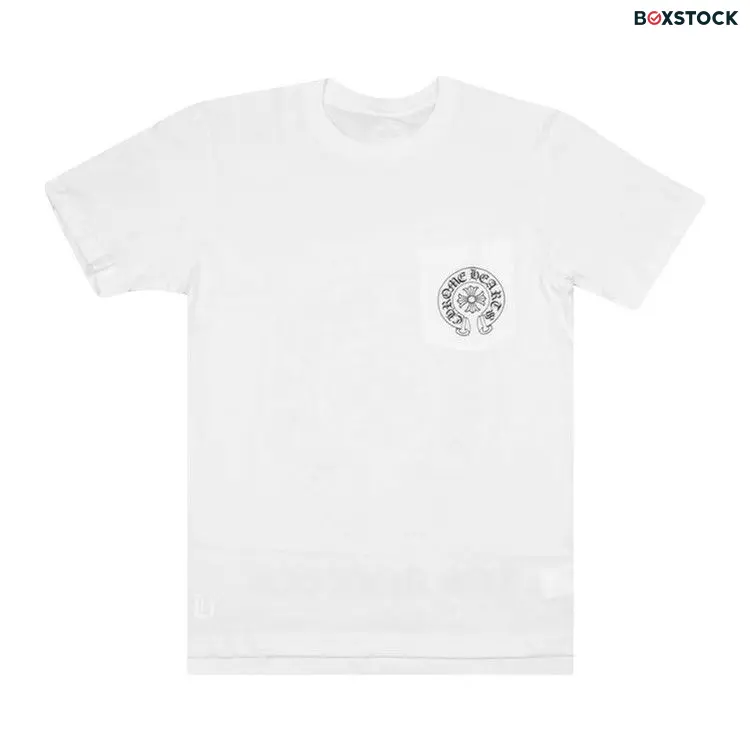 Chrome Hearts Horseshoe Logo Pocket T-Shirt 'White' 1383-100000103HLPTS-WHIT