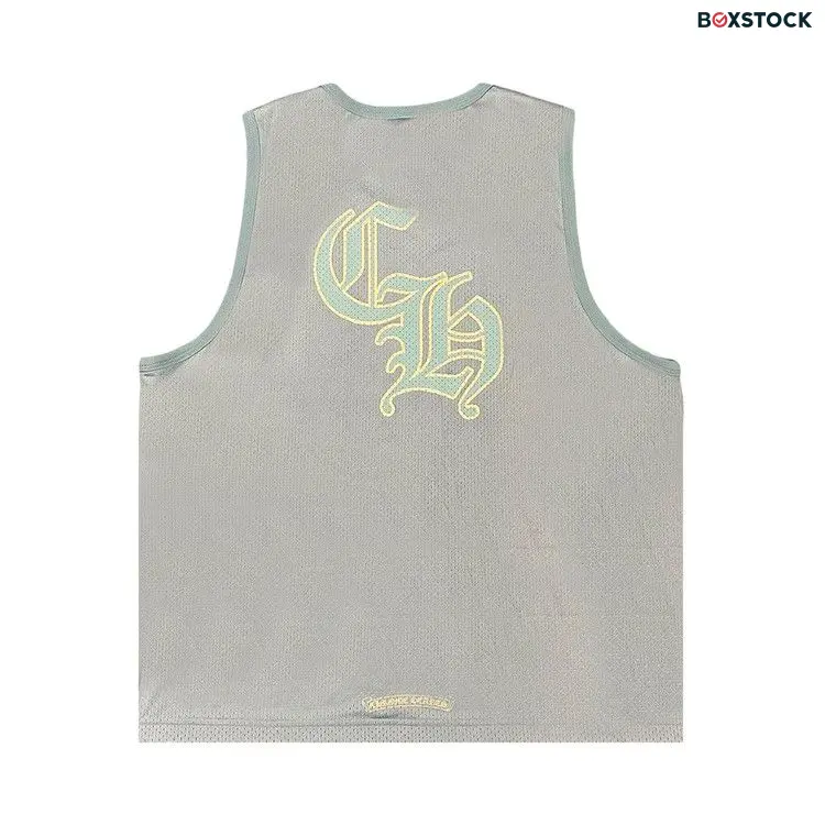 Chrome Hearts Japan Exclusive Mesh Reversible Basketball Jersey 'Baby Blue/White'
