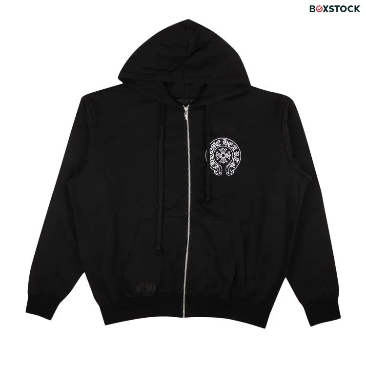 Chrome Hearts Los Angeles Zip-Up Hoodie Sweatshirt 'Black'