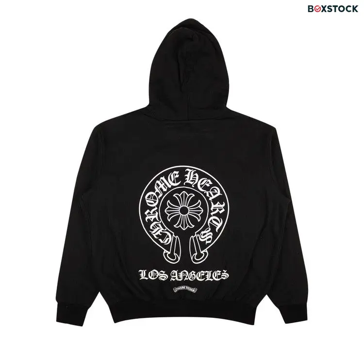 Chrome Hearts Los Angeles Zip-Up Hoodie Sweatshirt 'Black'