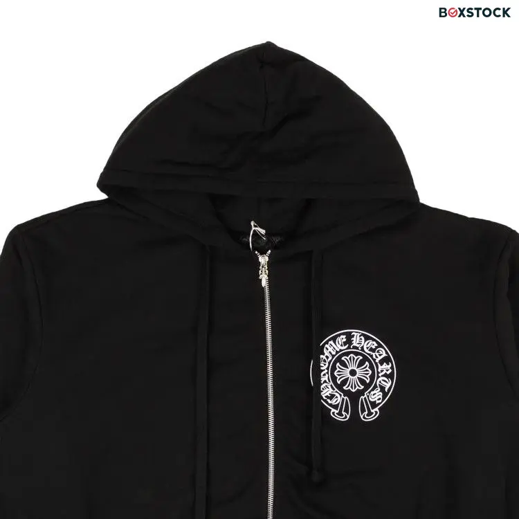 Chrome Hearts Los Angeles Zip-Up Hoodie Sweatshirt 'Black'