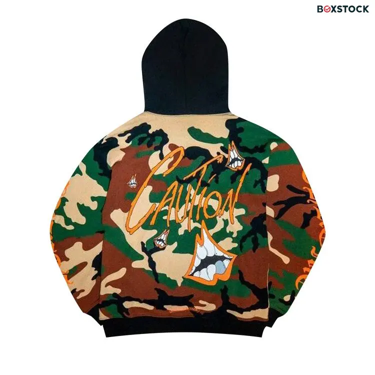 Chrome Hearts Matty Boy Caution Hoodie 'Camo' Multi-Color Spring/Summer 2022