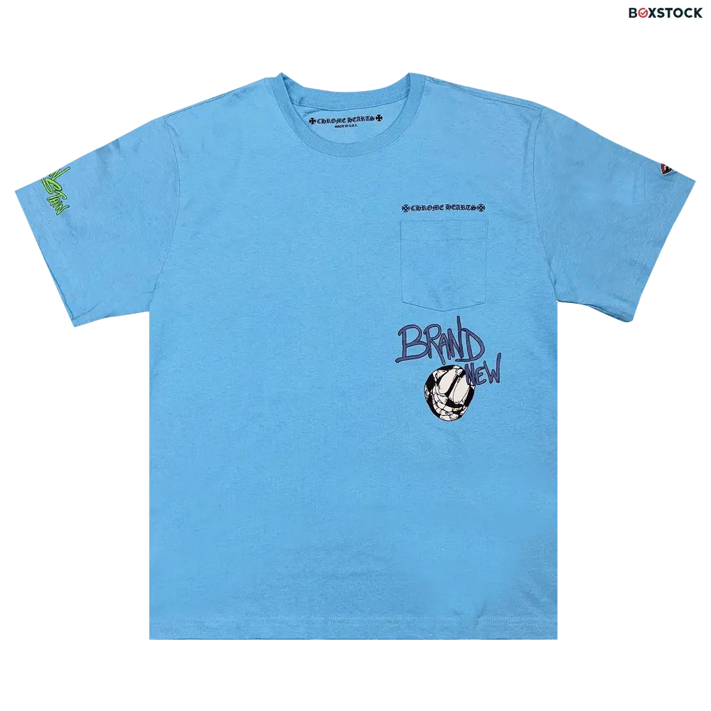 Chrome Hearts Matty Boy Brain New Tee 'Baby Blue' Spring/Summer 2024