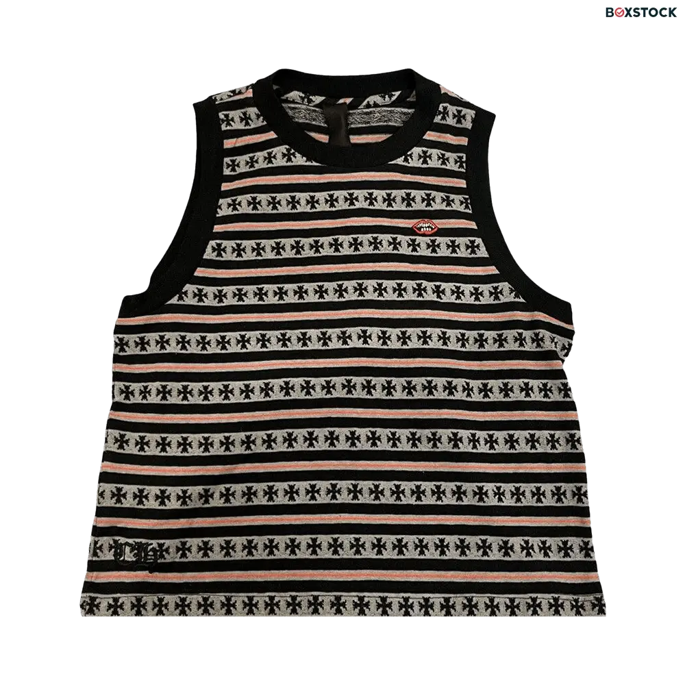 chrome hearts Chrome Hearts Matty Boy Chomper Stripe Tank Top 'Black/Multicolor' Multi-Color