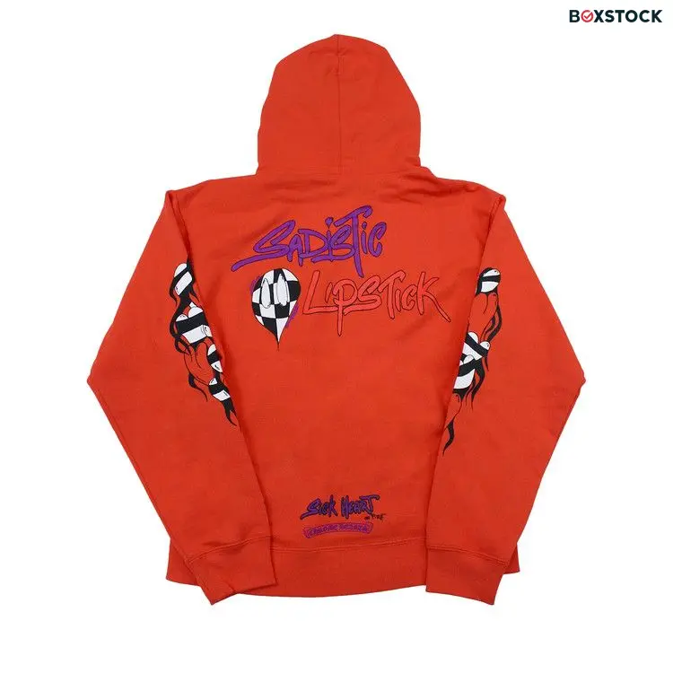 Chrome Hearts Matty Boy Sadistic Lipstick Hoodie 'Red/Orange'