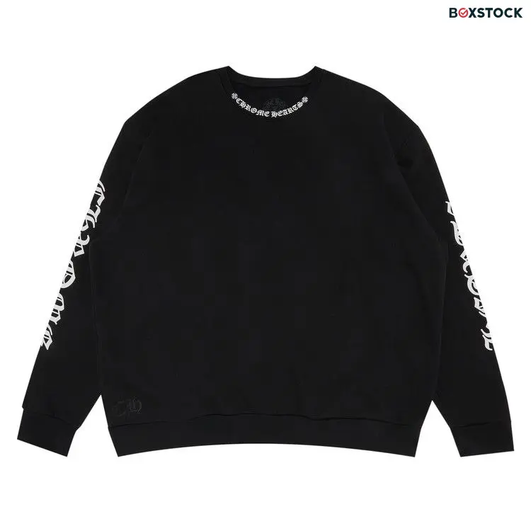 Chrome Hearts Neck Logo Crewneck Sweatshirt 'Black' Fall/Winter 2022