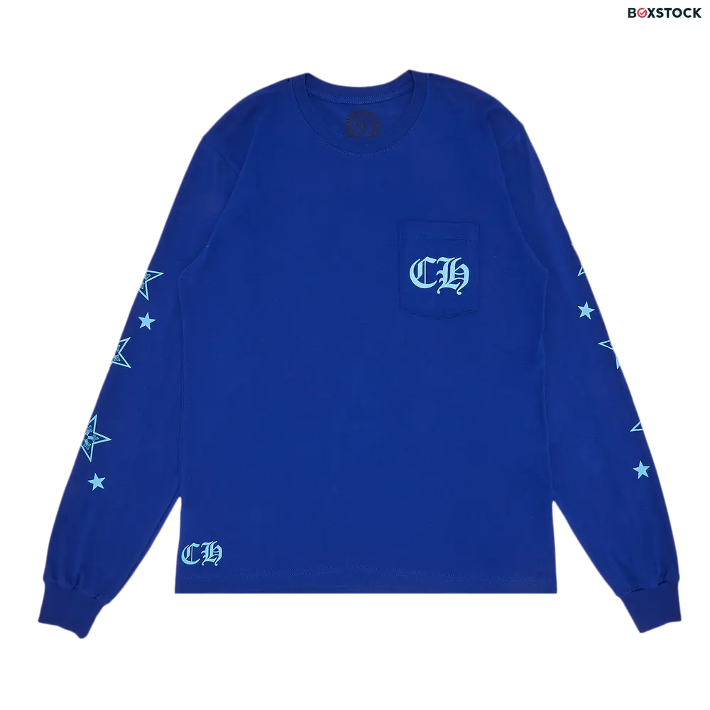 Chrome Hearts Star Long-Sleeve Shirt 'Blue' Spring/Summer 2022