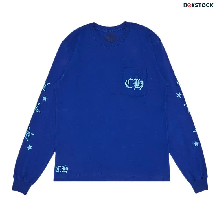 Chrome Hearts Star Long-Sleeve Shirt 'Blue' Spring/Summer 2022