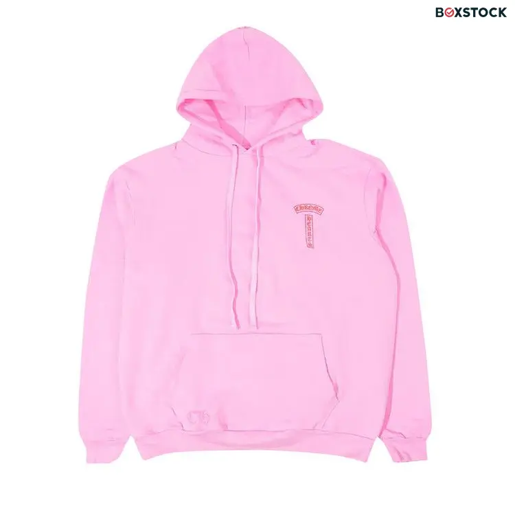 Chrome Hearts T Bar Logo Hoodie 'Pink/Red'