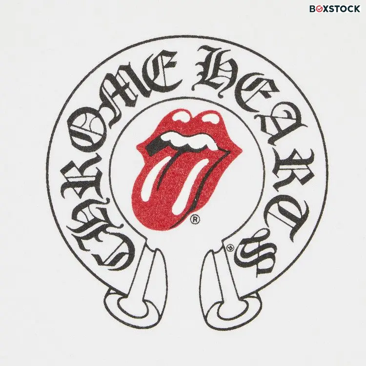 Chrome Hearts x Rolling Stone Lips Online Exclusive Hoodie 'White'