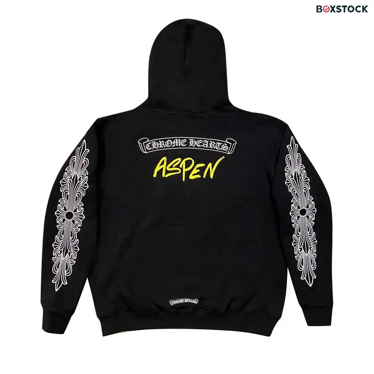 Chrome Hearts Zip Up Hoodie (Aspen Excluisve) 'Black'