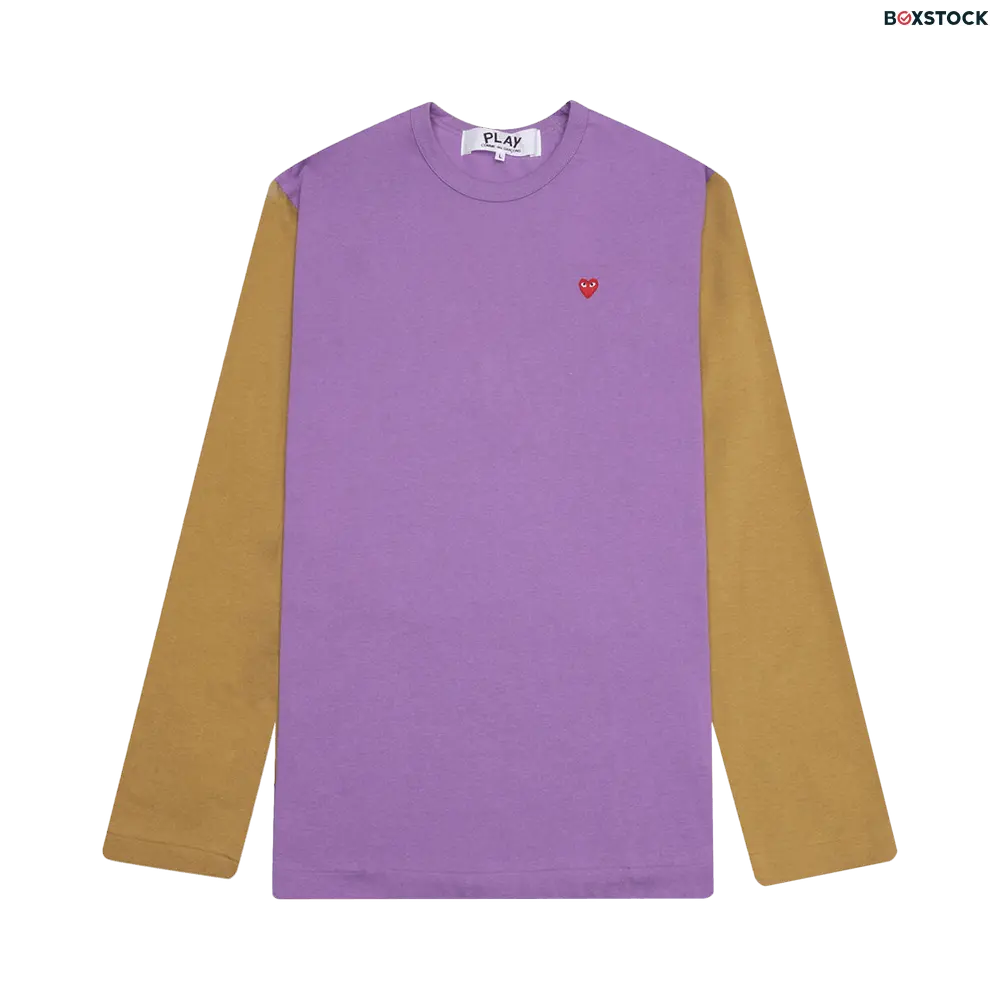 Comme des Garçons PLAY Bi-Colour T-Shirt 'Purple/Olive' Spring/Summer 2022