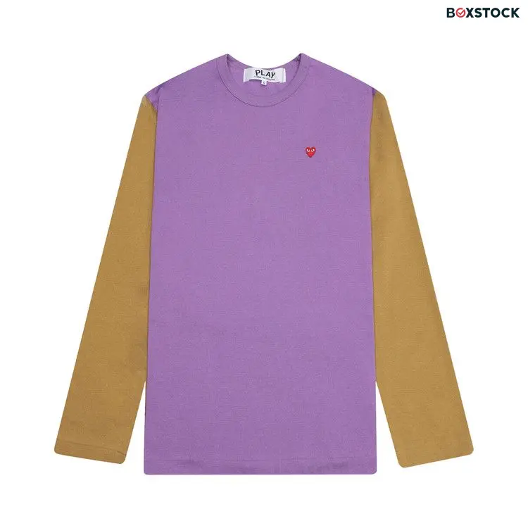 Comme des Garçons PLAY Bi-Colour T-Shirt 'Purple/Olive' Spring/Summer 2022