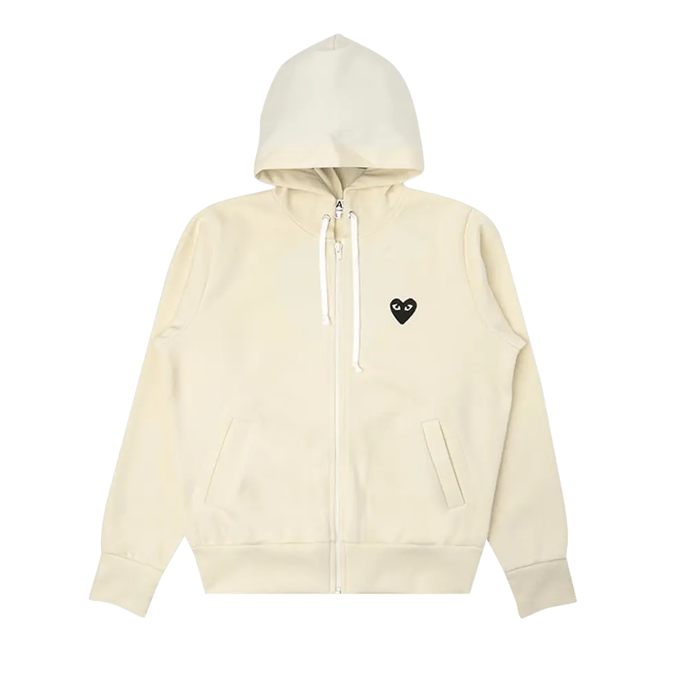 Comme des Garçons PLAY Big Black Heart Hooded Sweatshirt 'Off-White' Pre-Fall 2020