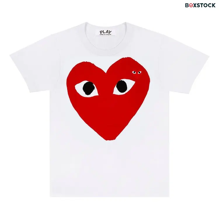 Comme des Garçons PLAY Big Heart T-Shirt 'White' Fall/Winter 2019