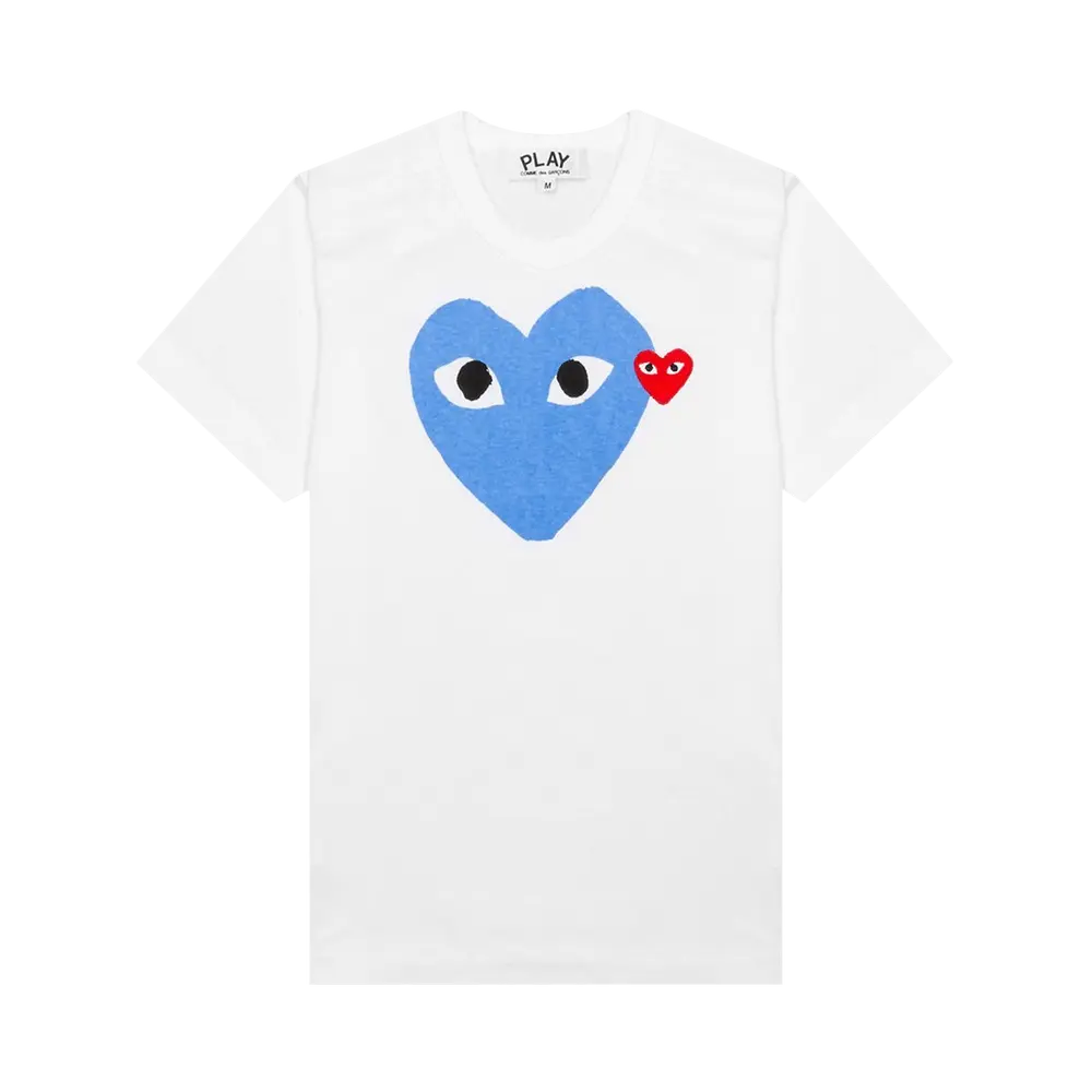 Comme des Garçons PLAY Colored Heart Tee 'Blue' Fall/Winter 2021