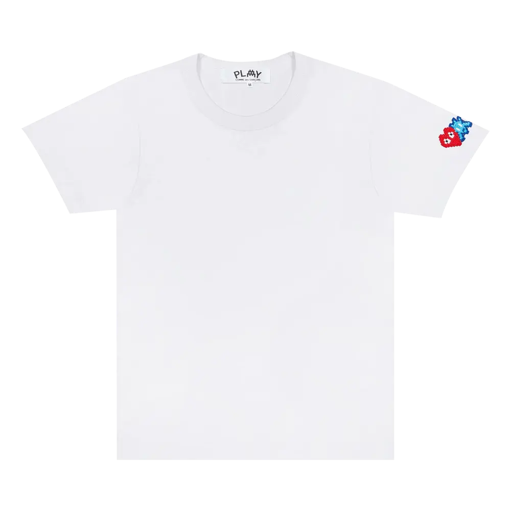 Comme des Garçons PLAY Double Heart T-Shirt 'White' Pre-Fall 2023