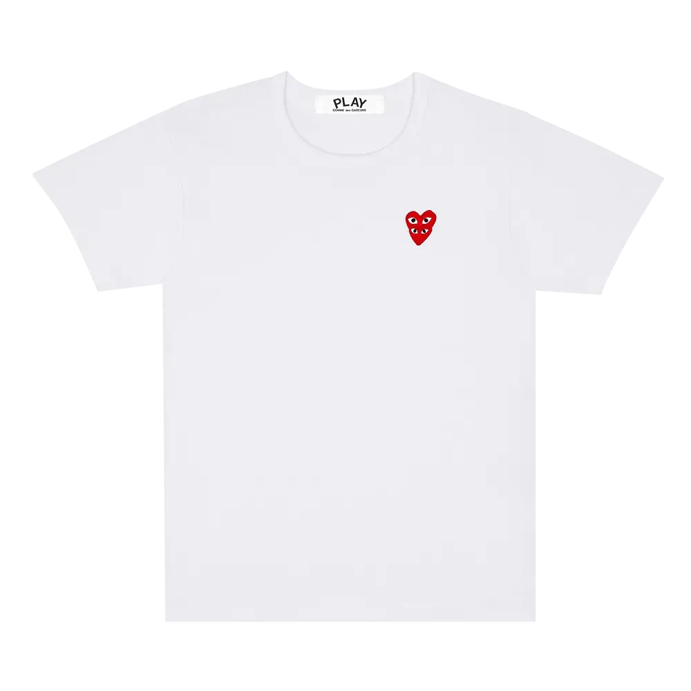 Comme des Garçons PLAY Double Heart T-Shirt 'White' Spring/Summer 2021