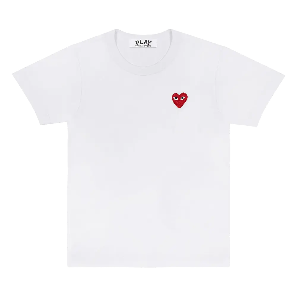 Comme des Garçons PLAY Heart Logo T-Shirt 'White' Resort 2019