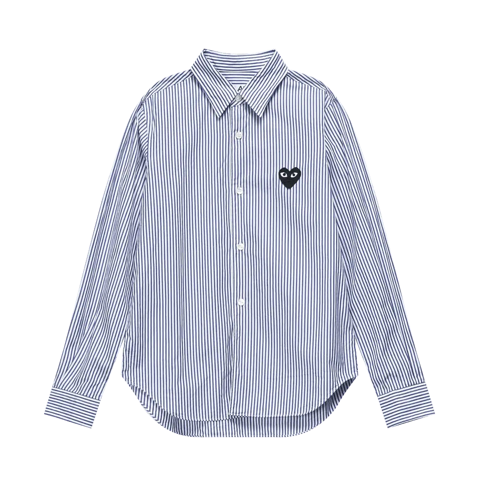 Comme des Garçons PLAY Stripe Woven Shirt 'Blue' Fall/Winter 2020 P1B017-1