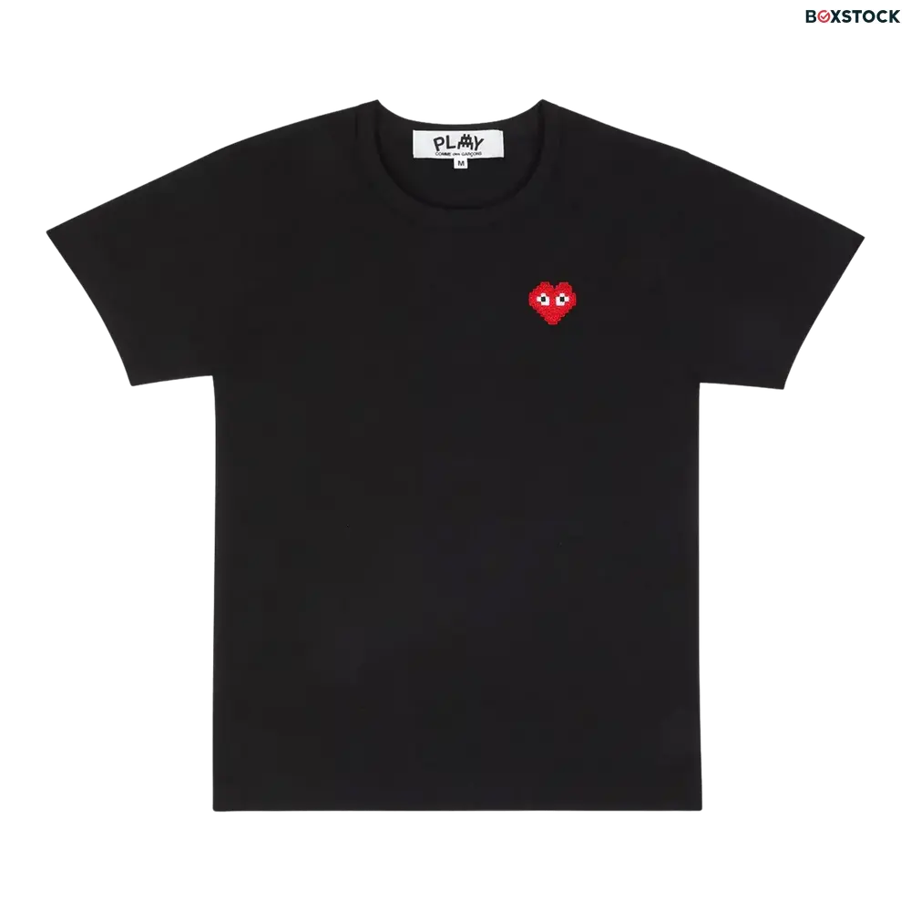 comme des garçons play Comme des Garçons PLAY x Invader Heart Tee 'Black' Fall/Winter 2022