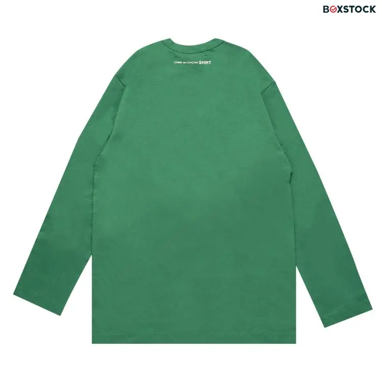 Comme des Garçons SHIRT Rear Logo Long-Sleeve T-Shirt 'Green' Fall/Winter 2022
