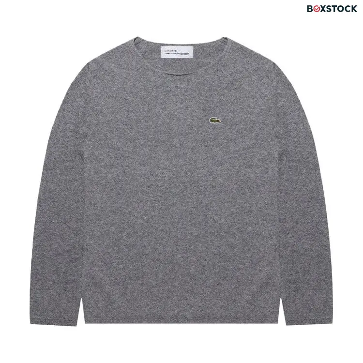 Comme des Garçons SHIRT x Lacoste Knit Sweater 'Grey' Fall/Winter 2023