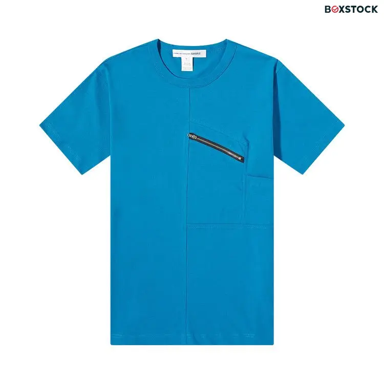 Comme des Garçons SHIRT Zip T-Shirt 'Blue' Fall/Winter 2022
