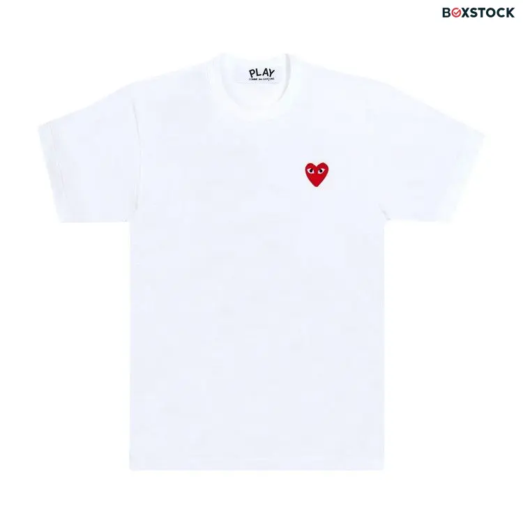 Comme des Garçons PLAY Comme des Garçons Short-Sleeve Play T-Shirt With Red Heart 'White' Spring/Summer 2020