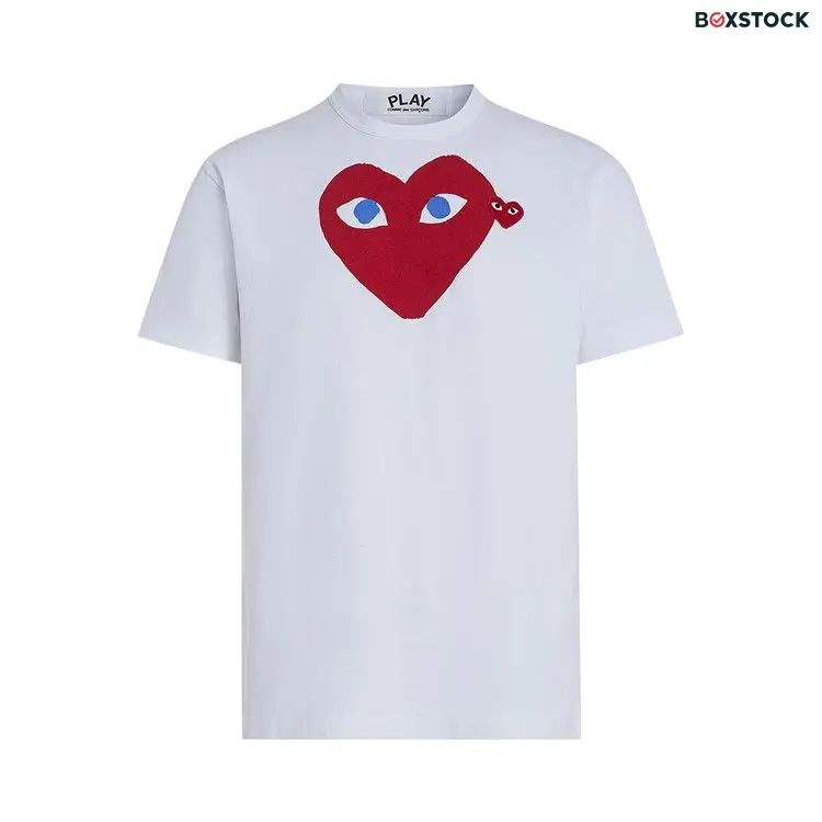 Comme des Garçons PLAY Comme des Garçons Short-Sleeve Play T-Shirt With Red Heart 'White' Spring/Summer 2020 P1T086-WHIT