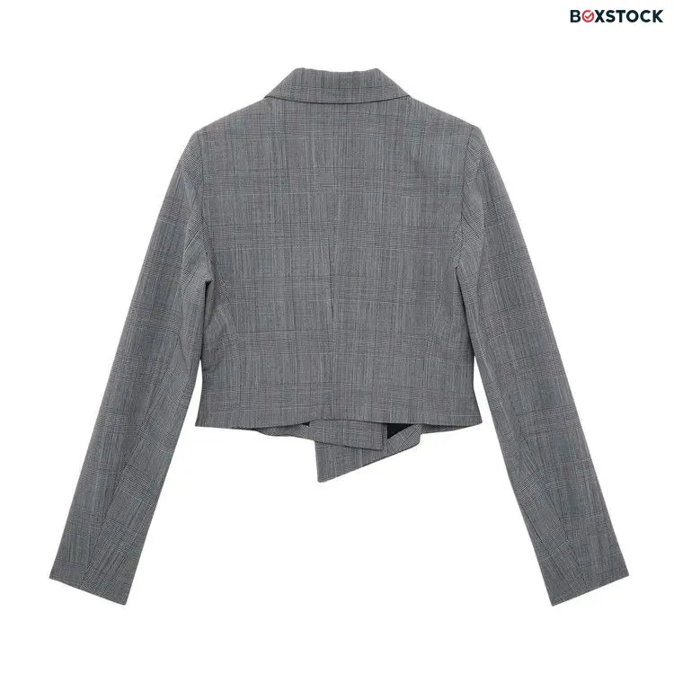 Coperni Cropped Double Breasted Jacket 'Black/White' Spring/Summer 2024