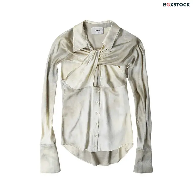 Coperni Cut Out Detailed Gradient Effect Shirt 'Beige' Tan Fall/Winter 2023