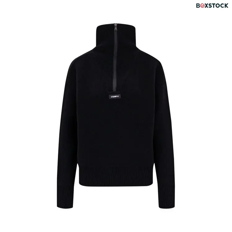 Coperni Half Zip Boxy Sweater 'Black' Fall/Winter 2023