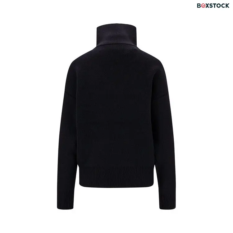 Coperni Half Zip Boxy Sweater 'Black' Fall/Winter 2023