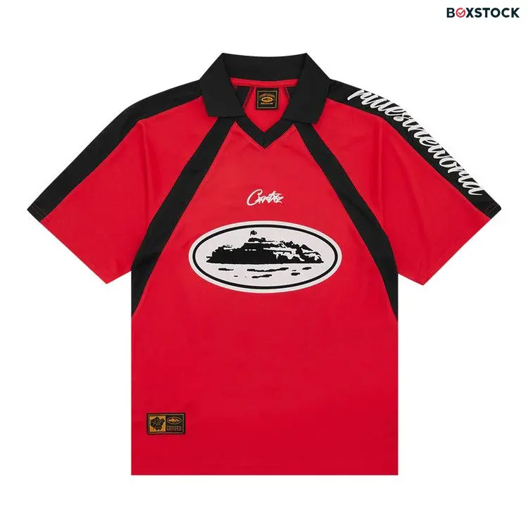 Corteiz Alcatraz Football Jersey 'Red' Fall/Winter 2023