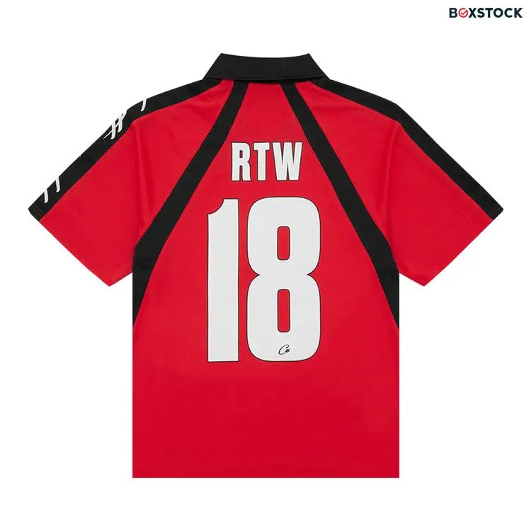 Corteiz Alcatraz Football Jersey 'Red' Fall/Winter 2023