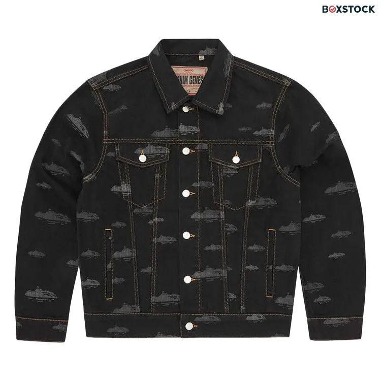 Corteiz Alcatraz Pattern Denim Jacket 'Black' Spring/Summer 2024