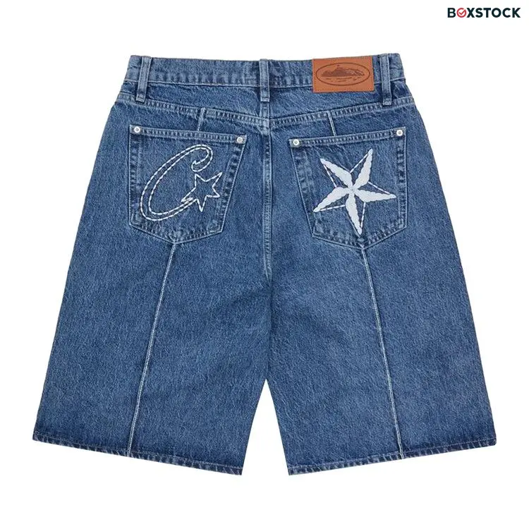 Corteiz C-Star Denim Shorts 'Faded Blue' Spring/Summer 2024