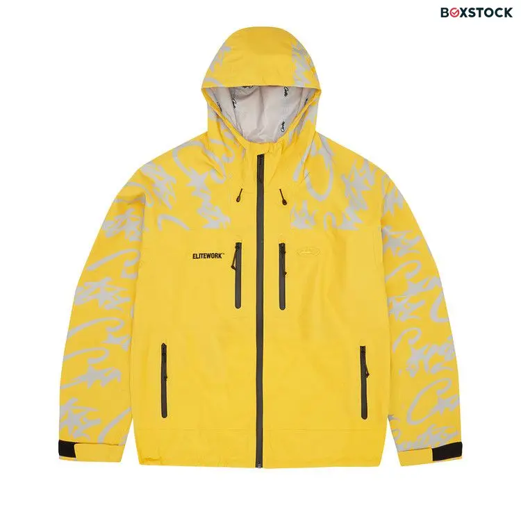 Corteiz Elitework* Waterproof Shell Jacket 'Yella' Yellow Fall/Winter 2023