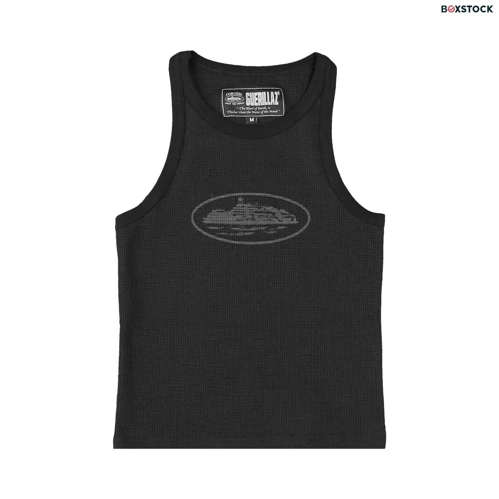 Corteiz Tank Top 'Triple Black' Fall/Winter 2023