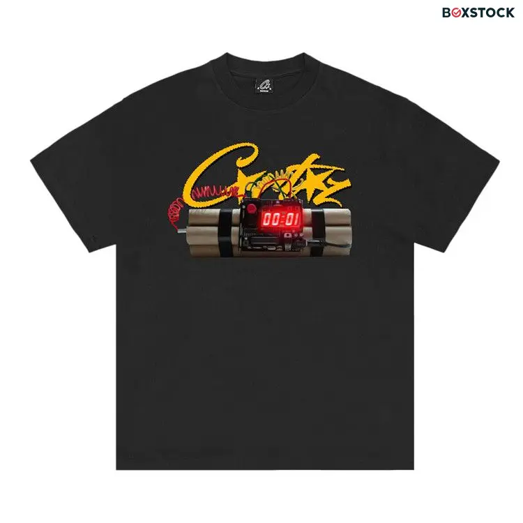 Corteiz Times Up Tee 'Black' Fall/Winter 2023