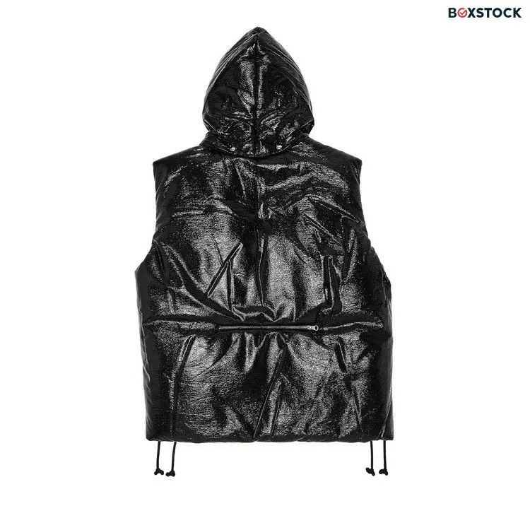 Courrèges AC Vinyl Sleeveless Puffer Jacket 'Black' Pre-Fall 2024