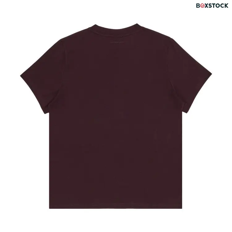 Courrèges AC Straight T-Shirt 'Burgundy' Red Fall/Winter 2023