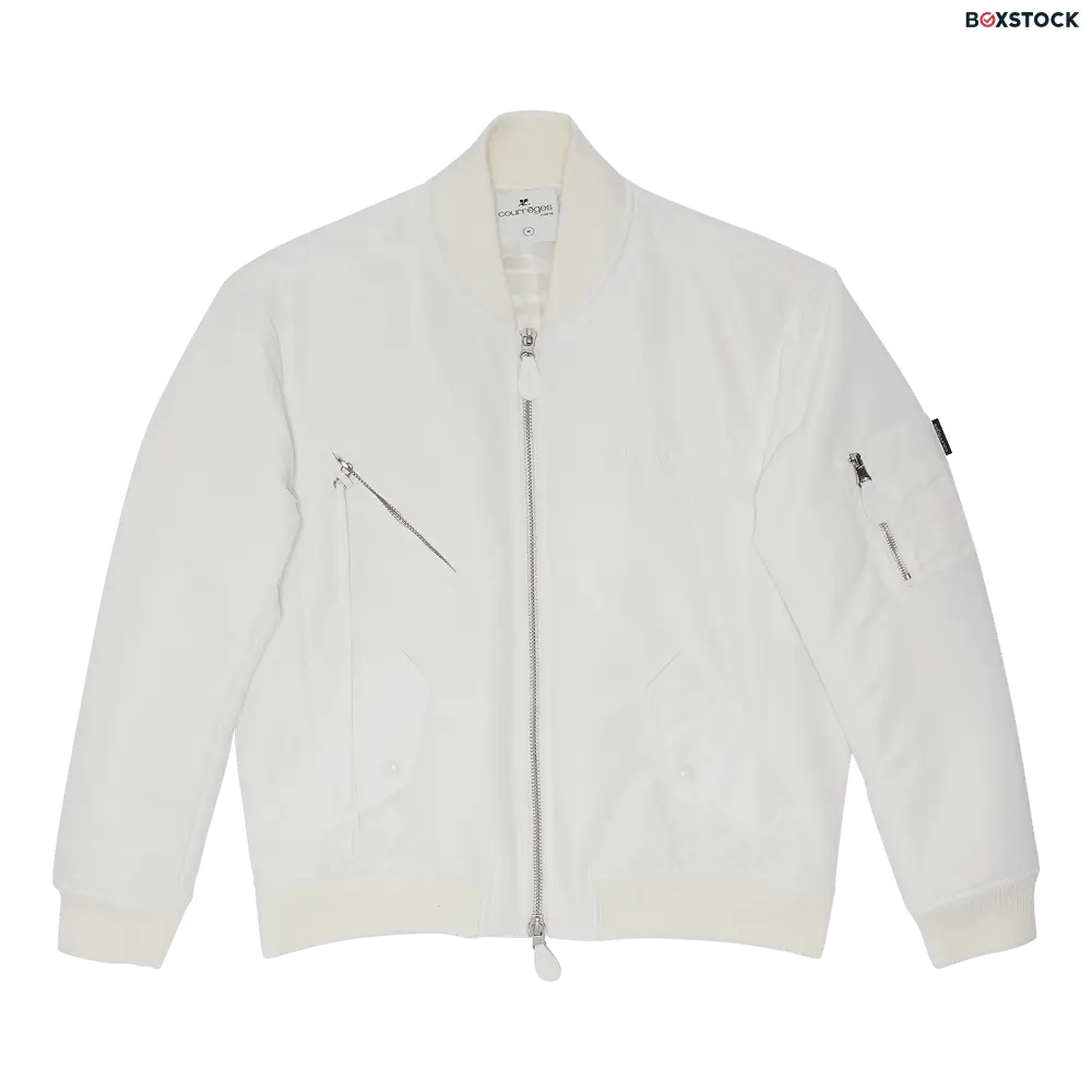 Courrèges Cocoon Nylon Bomber Jacket 'Heritage White' Spring/Summer 2024