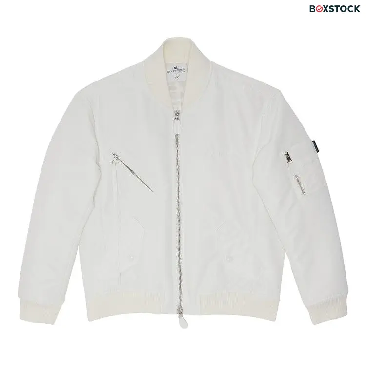 Courrèges Cocoon Nylon Bomber Jacket 'Heritage White' Spring/Summer 2024