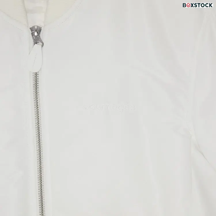 Courrèges Cocoon Nylon Bomber Jacket 'Heritage White' Spring/Summer 2024