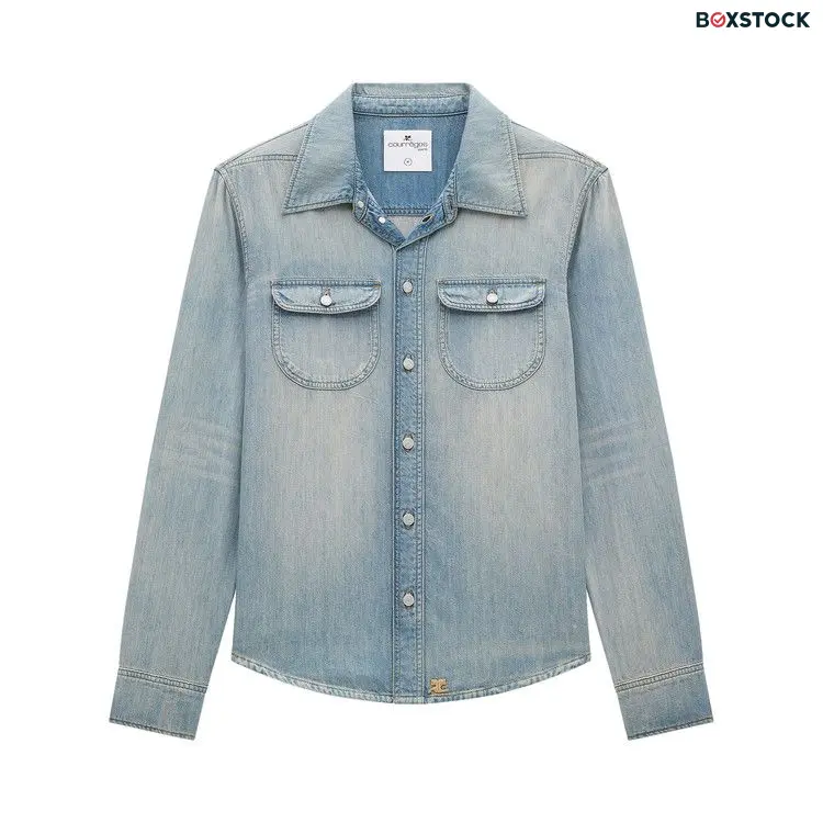 Courrèges Denim Shirt 'Light Blue Wash' Spring/Summer 2024