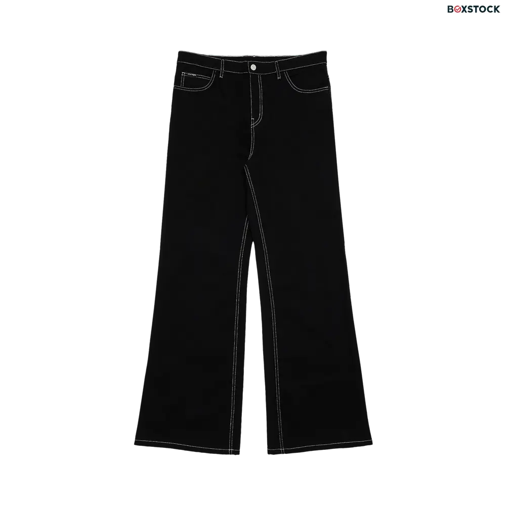 Courrèges Hammer Denim Baggy Pants 'Black/White' Pre-Fall 2024