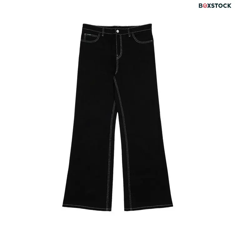 Courrèges Hammer Denim Baggy Pants 'Black/White' Pre-Fall 2024