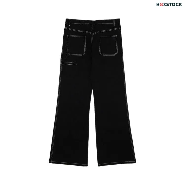 Courrèges Hammer Denim Baggy Pants 'Black/White' Pre-Fall 2024